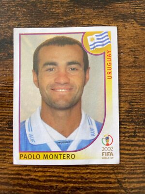 Panini Collectible Football World Cup 2002 No. 65 Paolo Montero Uruguay World Cup 2002