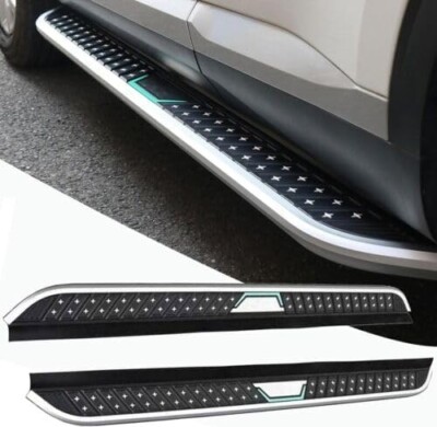 2x For Audi Q7 2016-2023 2024 Fixed Running Board Side Step Nerve Bar