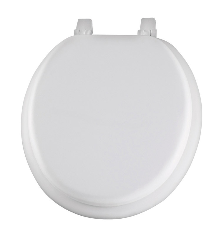 Mayfair 11 000 Economy Soft Cushion Toilet Seat, Round, White