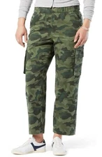 Signature By Levi's Women's Gold Label Comfort Cargo Pants Camo Camouflage Sz S