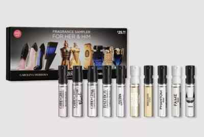 Ulta Fragrance Sampler For Her & Him Holiday Herrera Rabanne & JP Gaultier #E2-6