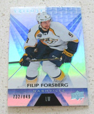 Philip Forsberg 2016-17 Trilogy #23 BLUE Parallel hockey cards PREDATORS 732/849