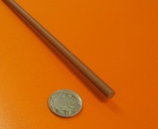 Micarta Phenolic XX Paper Rods .250" 1/4" Diameter x 36" Long