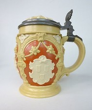 Metlach Jug approx. 1900 Owl Treble Clef