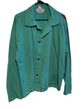 Flame Resistant Jacket Green Welding- Westex Progear/FR-7A Lightweight Snap/2XL