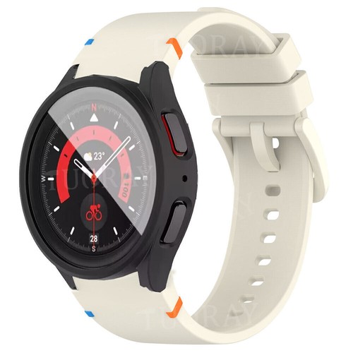 Silikon Band Armband für Samsung Galaxy Watch 7 6 5 4 FE 40/44MM Glas Case Hülle - Bild 145 von 154