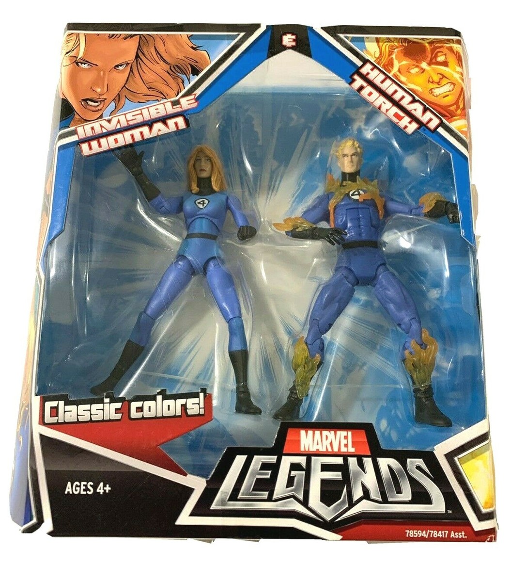 Hasbro Marvel Legends 2-Pack Invisible Woman Human Torch Classic