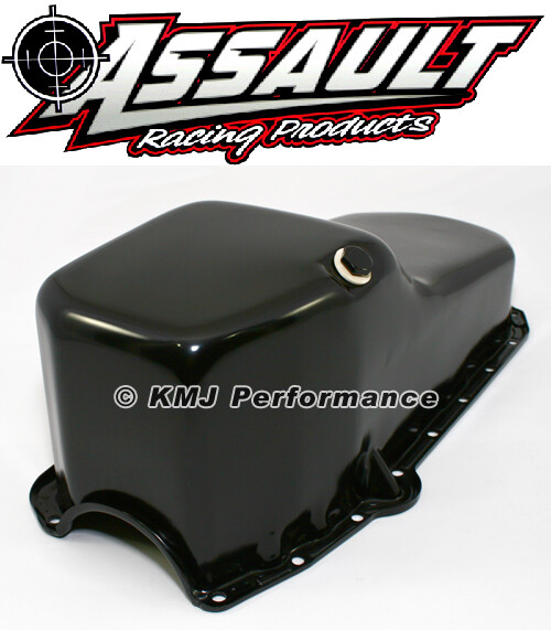 Small Block Chevy 58-79 Stock Capacity Black Painted Oil Pan 327 350 400 SBC