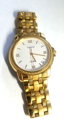 Tissot Ballade (C277/377C) Swiss mens watch goldtone stainless 