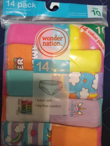 Pack of 15 Hanes Girl's Hipster Underwear Many Sizes Available From Size 6 to 16 - Picture 13 of 14