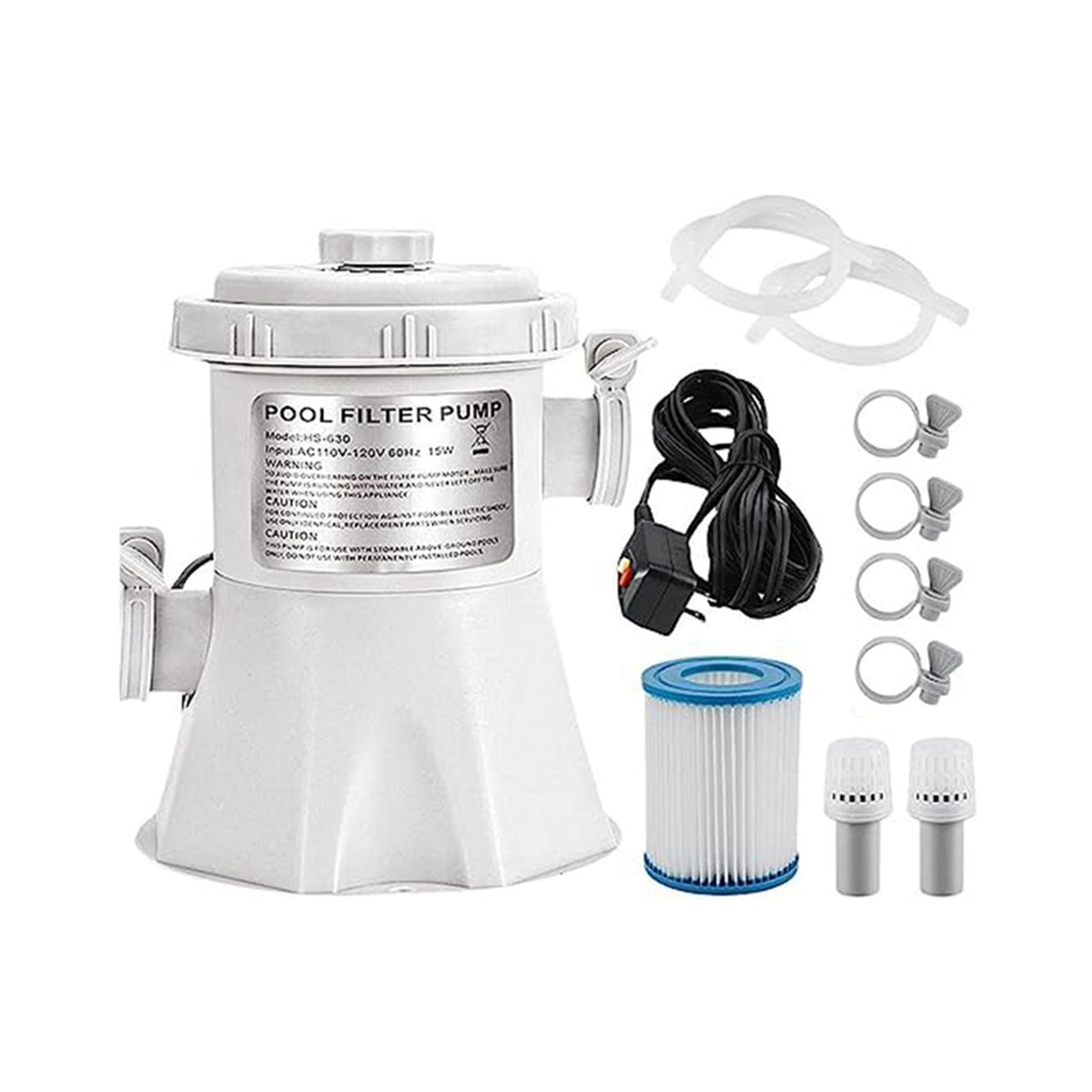Bomba de Filtro EléCtrico para Piscina, Filtro de Agua para Piscina, Limpia8475