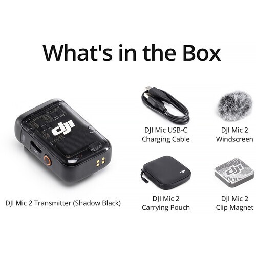 DJI Mic 2 トランスミッター シャドーブラック DJI Mic 2 Transmitter (Shadow Black) 190021096493| eBay