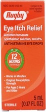 Rugby Antihistamine Eye Itch Relief - 5ml, 0.17 fl oz Zaditor 