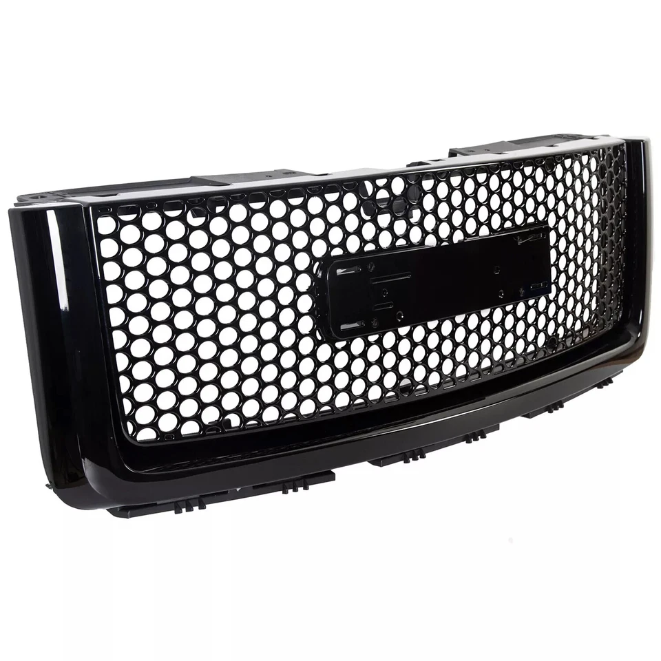 Front Bumper Upper Grill + Lower Grille For 07-13 GMC Sierra 1500 New Body Style - Image 4 of 4