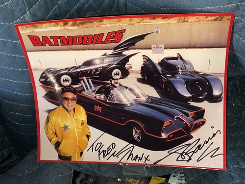 Hand Signed Custom Car Guru GEORGE BARRIS "BATMOBILES" Photo + Supporting Extras