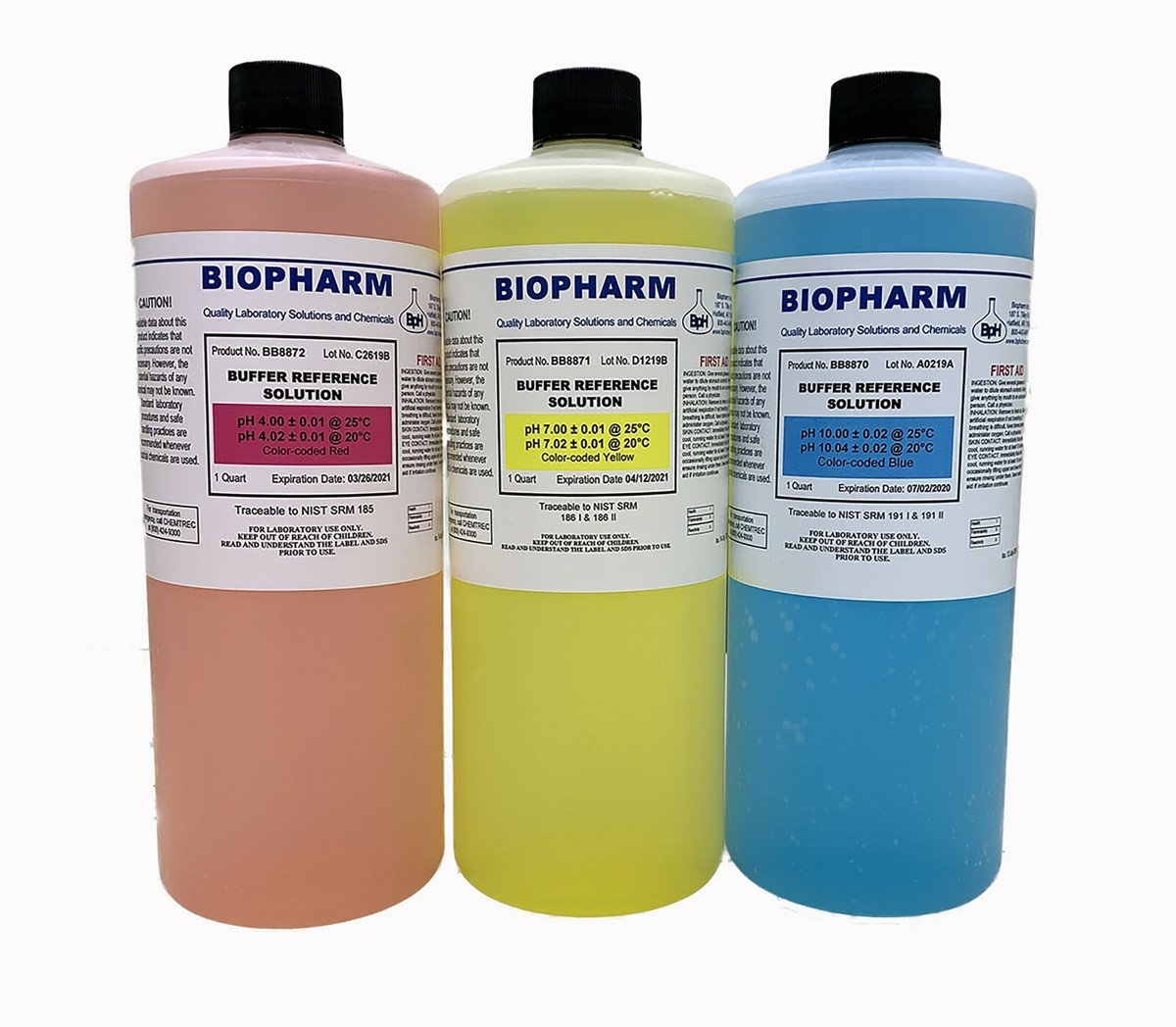 PH Buffer Calibration Kit - 500mL Each PH 4, 7, 10 & 4oz KCl
