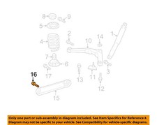 CHRYSLER OEM 97-06 Grand Cherokee-Lower Cntrl Arm Bolt 6506033AA