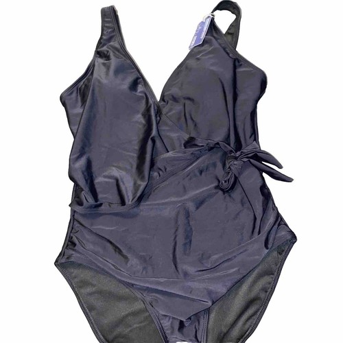Summer Mae Women's One-Piece Black Swimsuit Size Large New With Tags