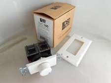 OSD In Wall Speaker Volume Control 100W Rotary White Impedance Matching SVC100
