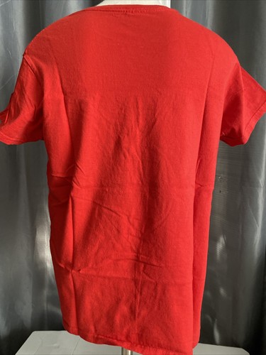  Chicago Blackhawks Hockey Women’s Red Medium T-Shirt 100% Cotton Gildan - Bild 6 von 8