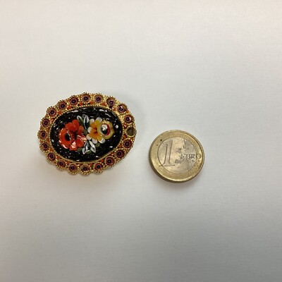 Jolie Broche Fantaisie Ancienne émaux Cloisonnés - Sans Marque