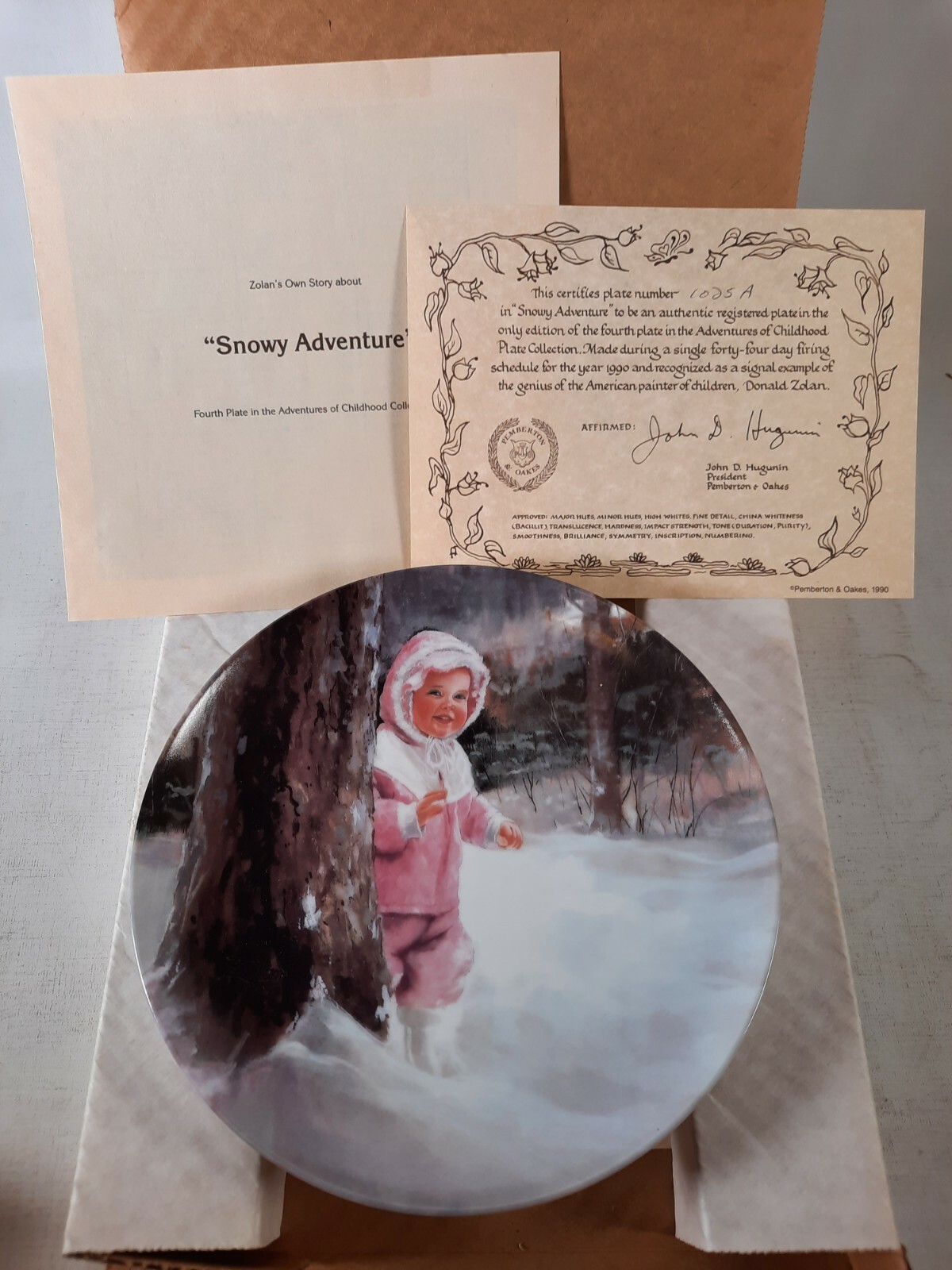 Backyard Discovery collector plate snowy adventure Collectio