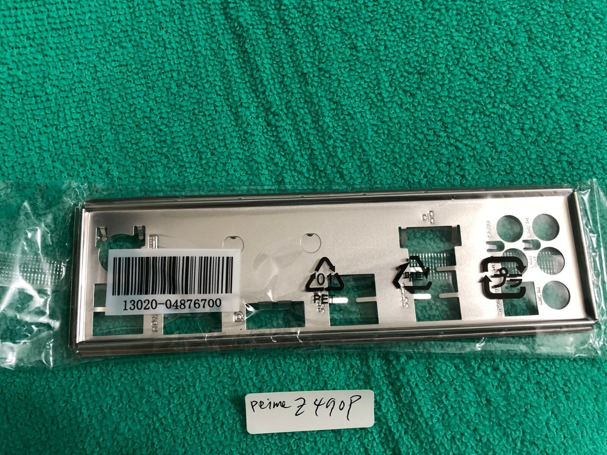 OEM I/O Shield For Asus PRIME Z490-P Chassis bezel