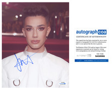 James Charles Signed Autographed 8x10 Photo Make-Up Artist ACOA COA