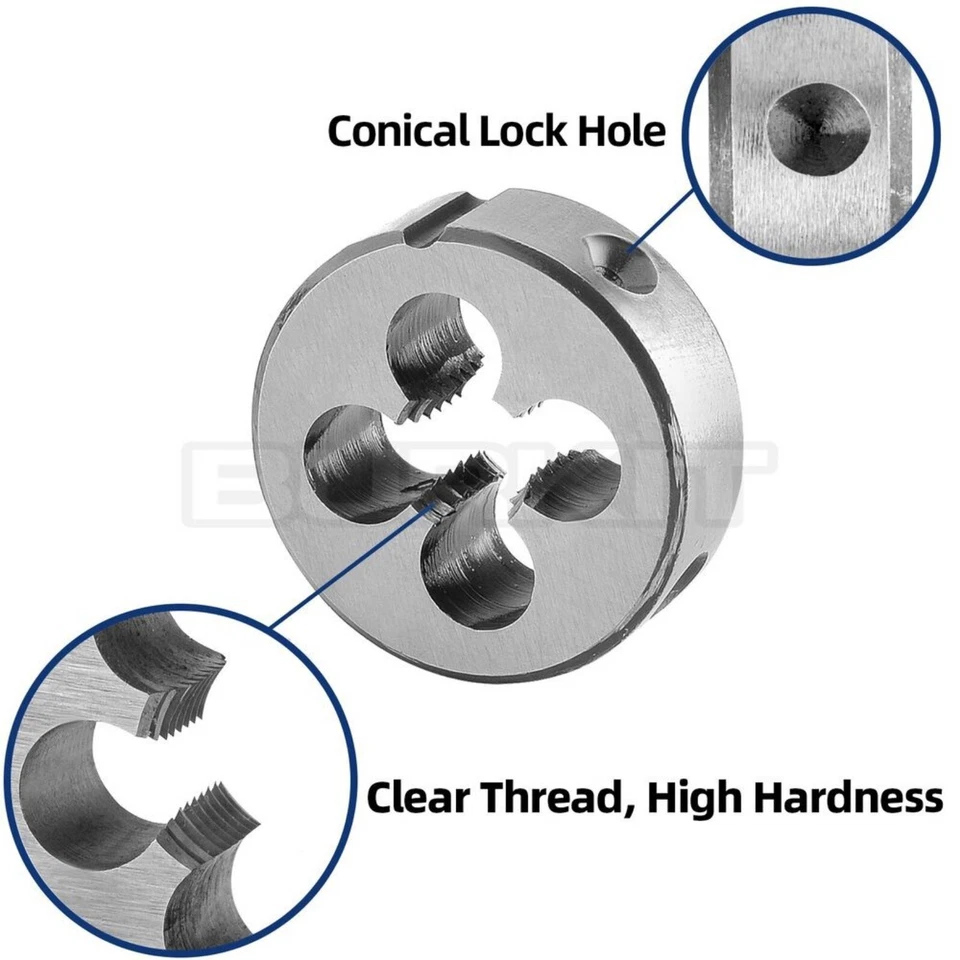 1/4"-20 UNC Thread Die Right Hand, 1/4 x 20 UNC Round Threading Die - Image 3 of 4