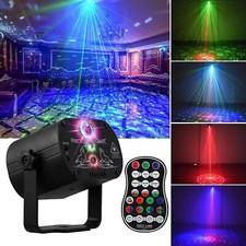480 Patterns Laser Projector Light Stage Lighting LED RGB Disco Party KTV Lamp