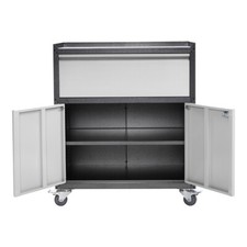 Tool Chest Box Large Tool Cabinet Roll Cab Box Workshop Storage Tool Cart w/Lock