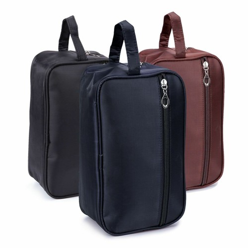 Travel Toiletry Bag Men Small Bag Organizer Bag w/ Zipper Shaving Shower Case - Picture 2 of 15