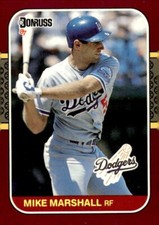 1987 Donruss Opening Day #77 Mike Marshall Los Angeles Dodgers