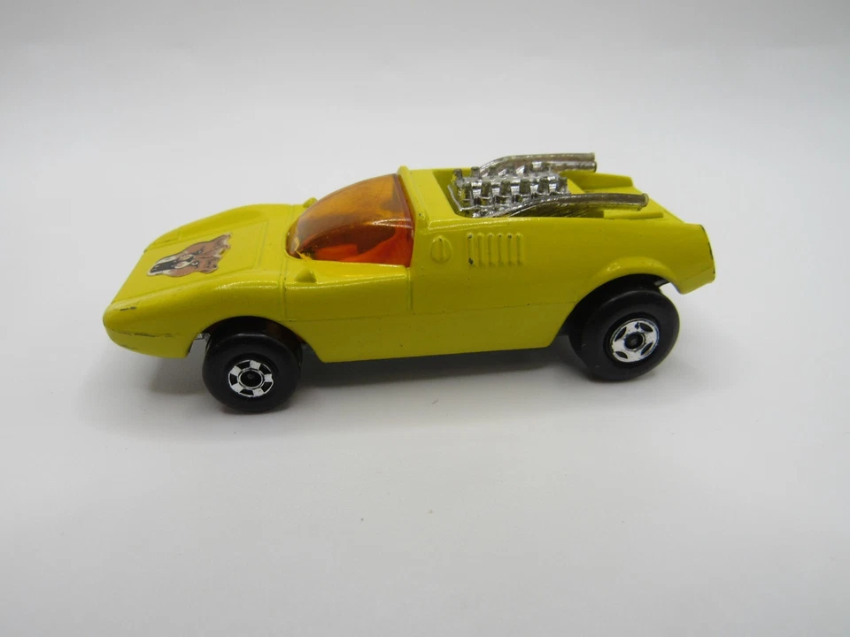 VINTAGE 1971 MATCHBOX SUPERFAST MOD VARILLA CARA JAGUAR N.º 1 COCHE FUNDIDO A PRESIÓN SUELTO Foto 3 de 4