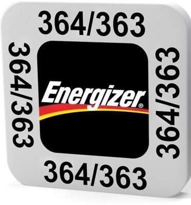 2x Energizer 364 /  363 Uhrenbatterie 1,55V 1er Blister watch cell 23mAh SR621W