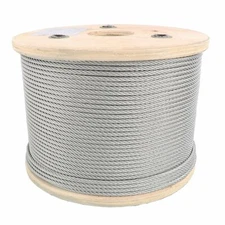 1/16" Stainless Steel Aircraft Cable Wire Rope 7x7 Type 304