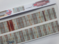 Corrugated Fencing (simulated) for N Gauge Model Railway Scenery Building