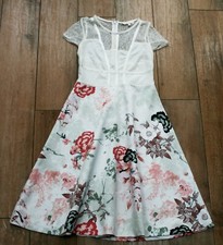 NEW! NEXT dress SIZE 8 fit & flare skater wedding occasion 50s evening lace prom