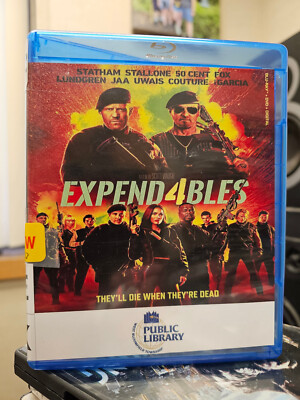Expend4bles (Expendables 4) BluRay NO DVD  Ex library free shipping 2023