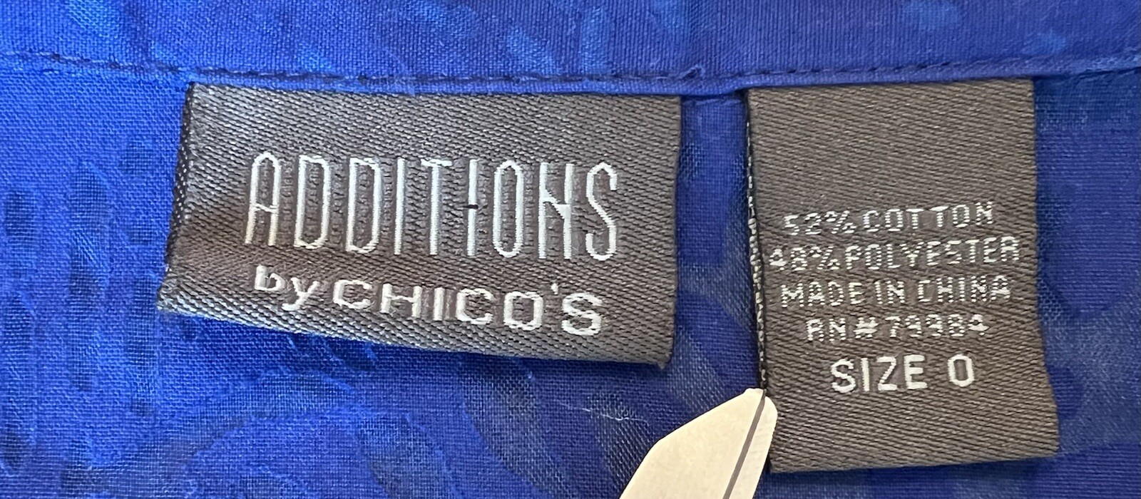 Additions By Chico’s Collared Button Up Shirt Blu… - image 11