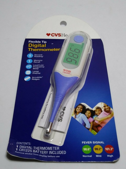 CVS Health Flexible Tip Digital Thermometer 972313 for sale online | eBay