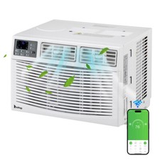 10,000 BTU 115-Volt Window-Mounted Air Conditioner with Wifi and Remote Control