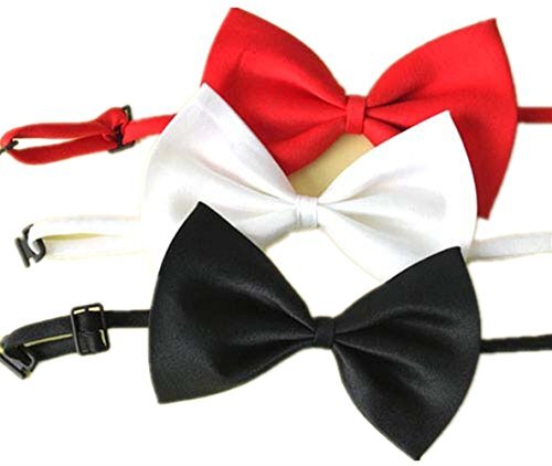 EOM Selected Adjustable Dog Bow Tie Puppy Pet Costume Cute bowtie - white - Picture 6 of 7