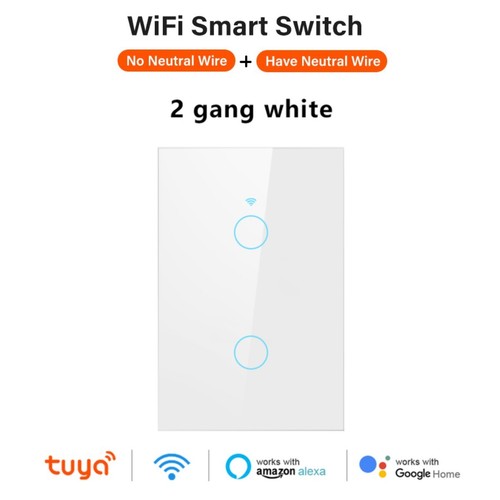 WiFi Switch Smart Home Touch RF Light Wall Panel For Alexa For Google 3/2/1 Gang - Picture 8 of 21