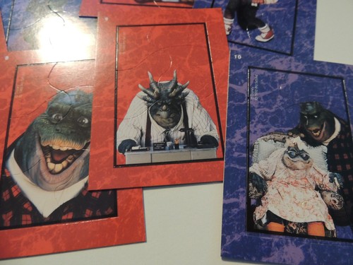 Dinosaurs TV Show Puzzle Cards Subset - 10 Trading Cards Set - 1991 - Picture 3 of 6