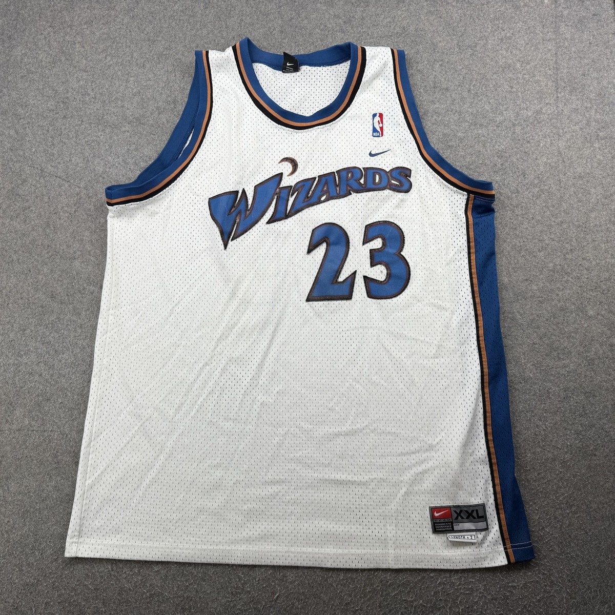 Vintage Washington Wizards Jersey Mens 2XL White NBA Michael