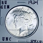 1924 P BU GEM PEACE SILVER DOLLAR UNC MS+++ U.S. MINT RARE COIN 8915