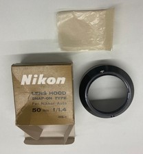 Vintage Nikon Hs-1 Lens Hood 50mm1.4 Snap-on Type From Japan G567