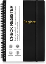 Check Registers for Personal Checkbook, Double Spiral Check Register Book, Budge