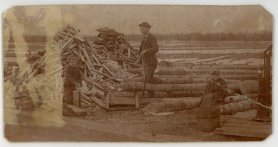 c1880s-90s George Arnold Cutting Wood Cambridge Minnesota Cabinet Card #KL